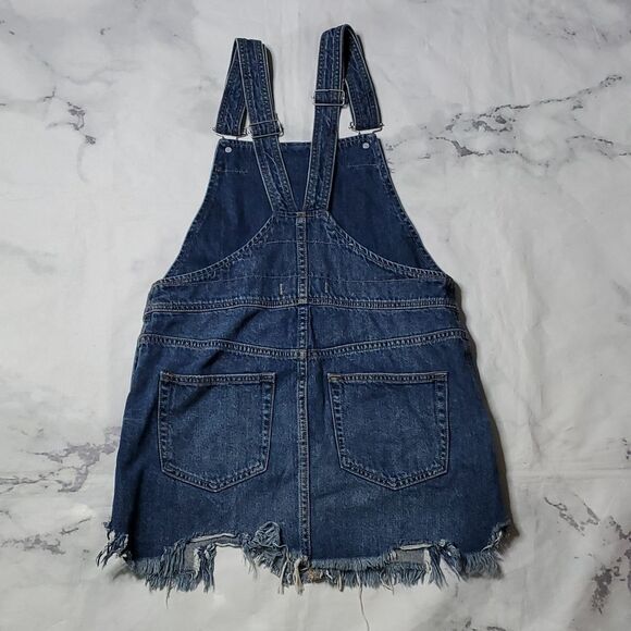 Free People Denim Overall Mini Dress - Picture 7 of 7